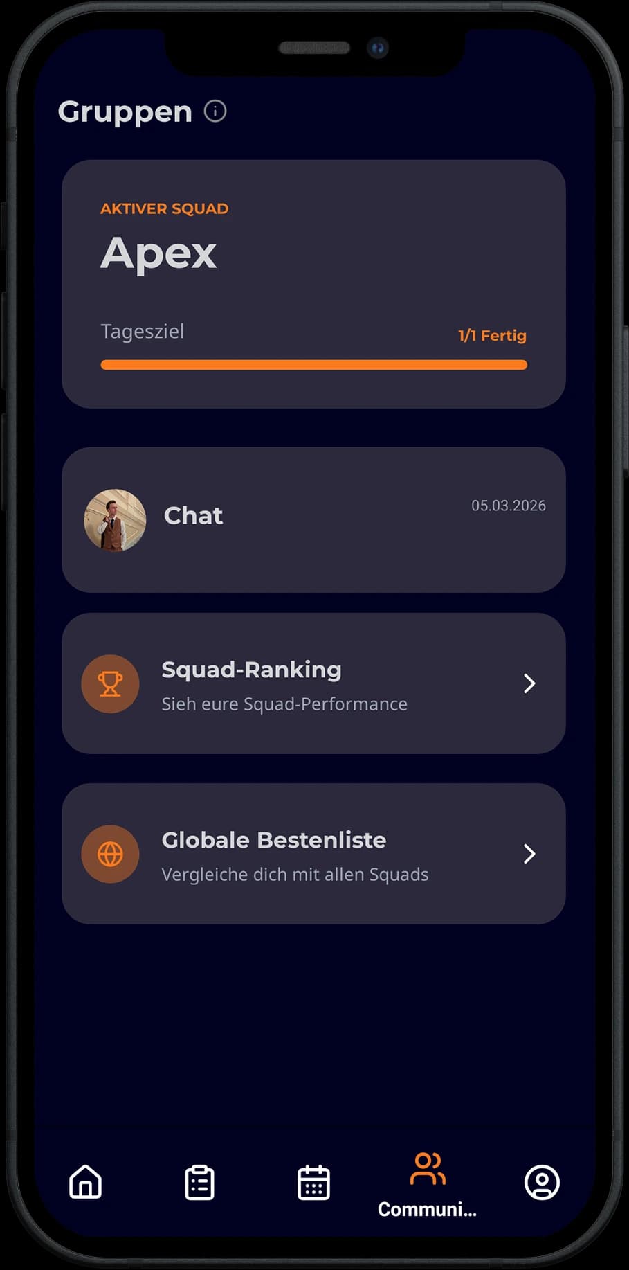 Group Challenges & Leaderboards